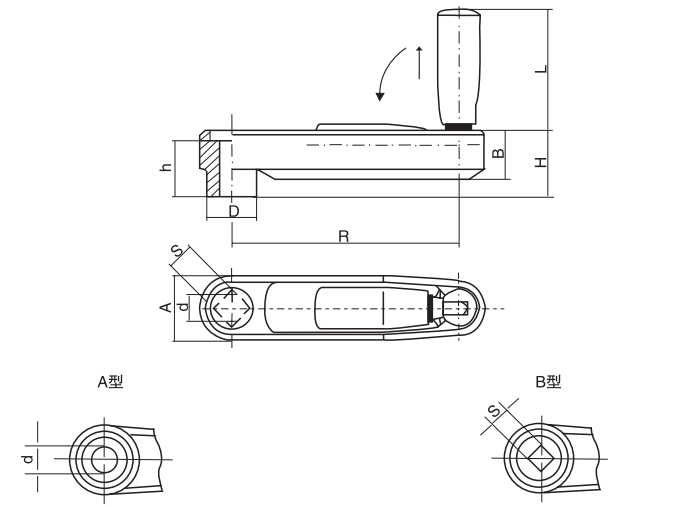 HY8310.25-1可折搖手柄結構圖